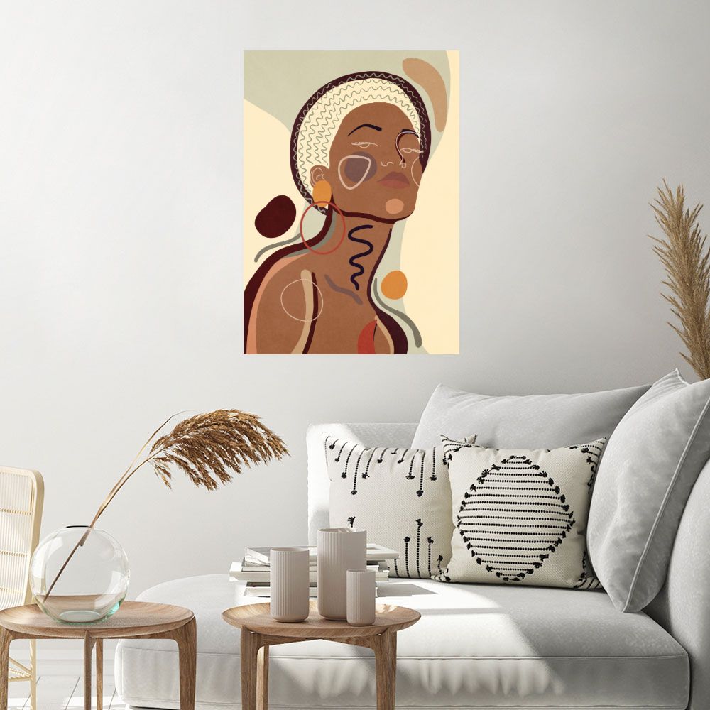 Affiche Élégance féminine abstraite