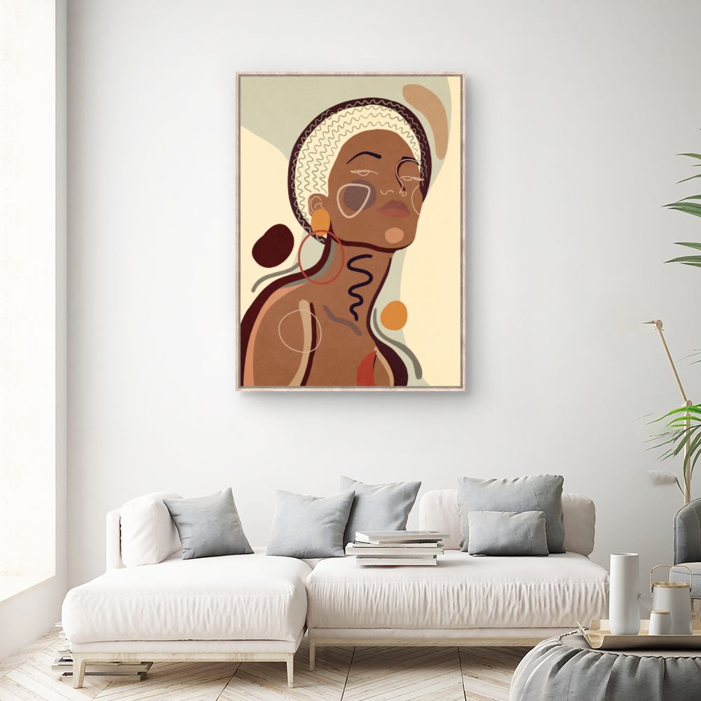Tableau Portrait abstrait élégant