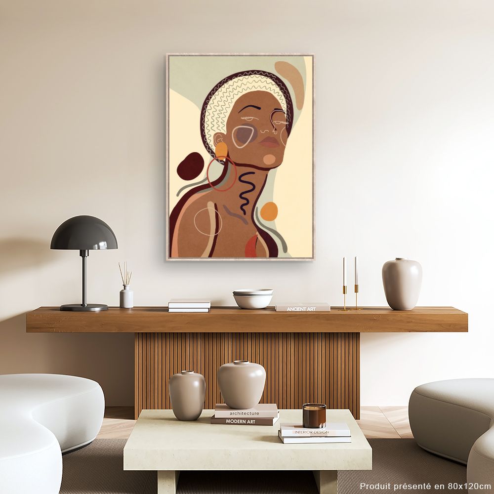 Tableau Portrait abstrait élégant