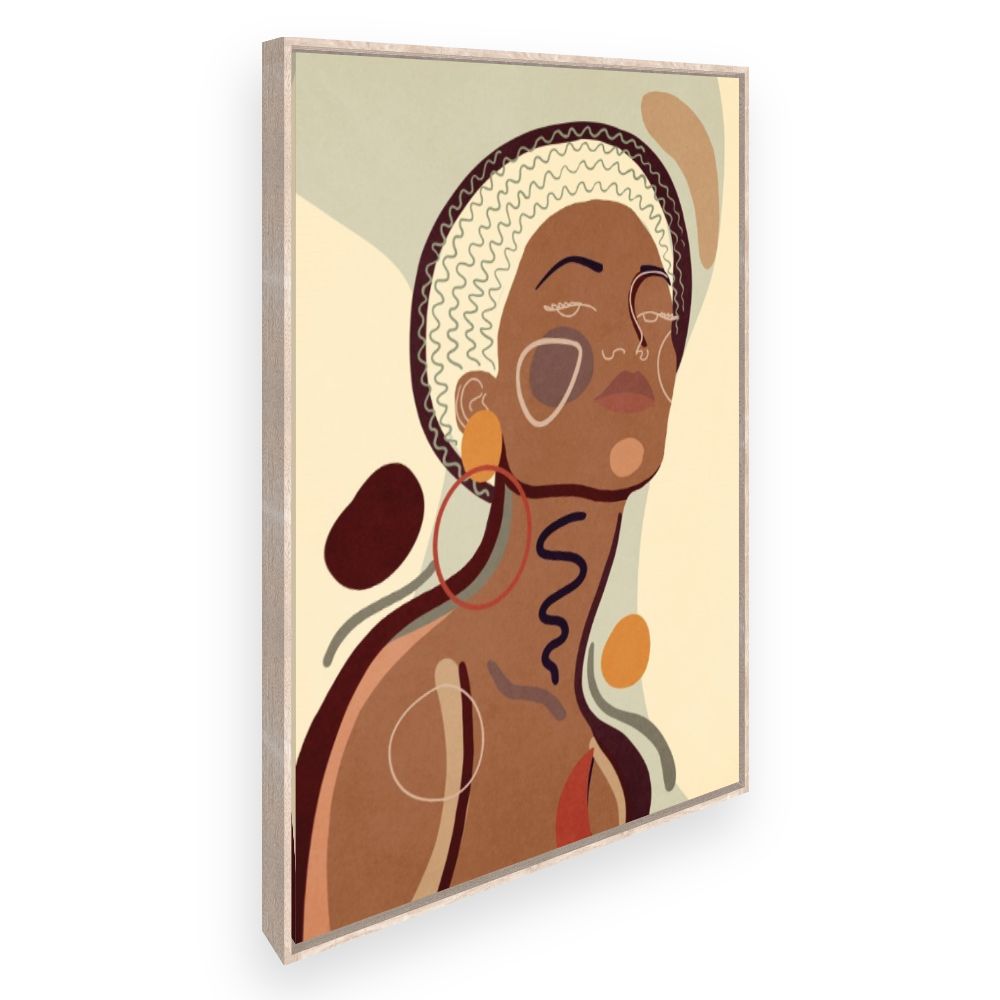 Toile Portrait abstrait élégant