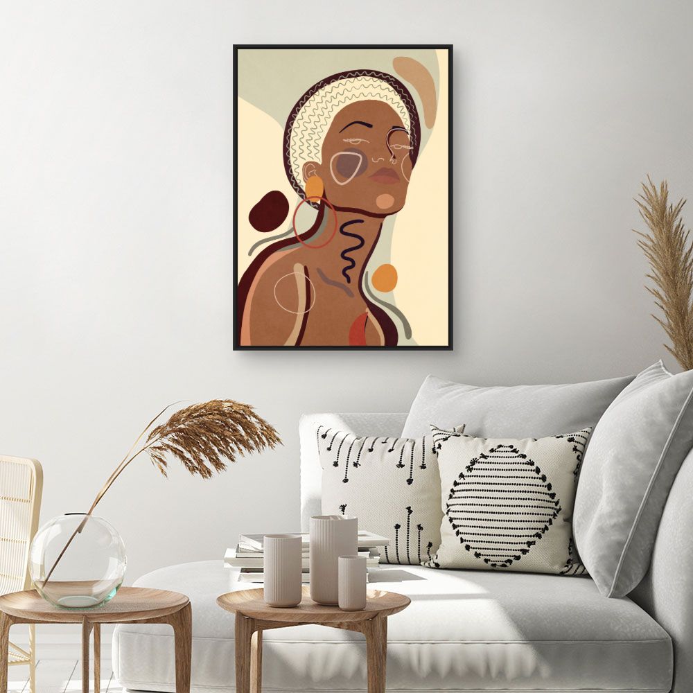 Tableau Portrait abstrait élégant