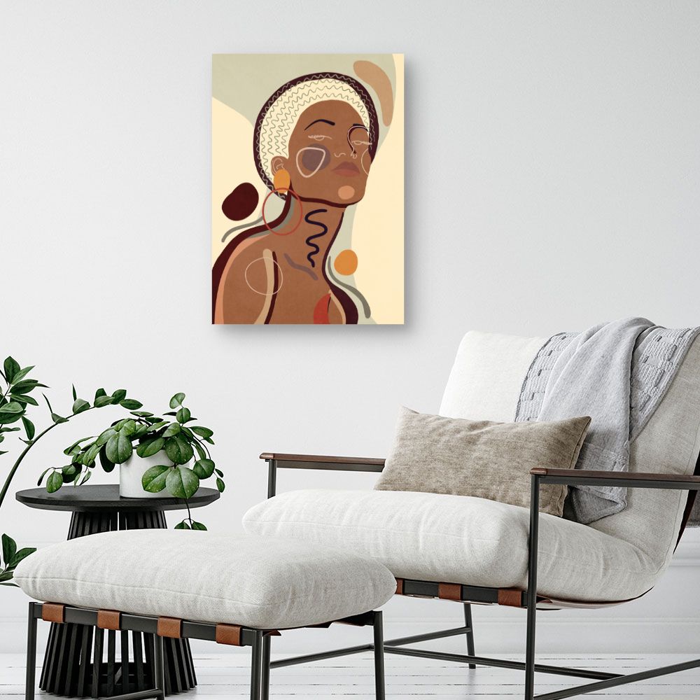 Tableau Portrait abstrait élégant