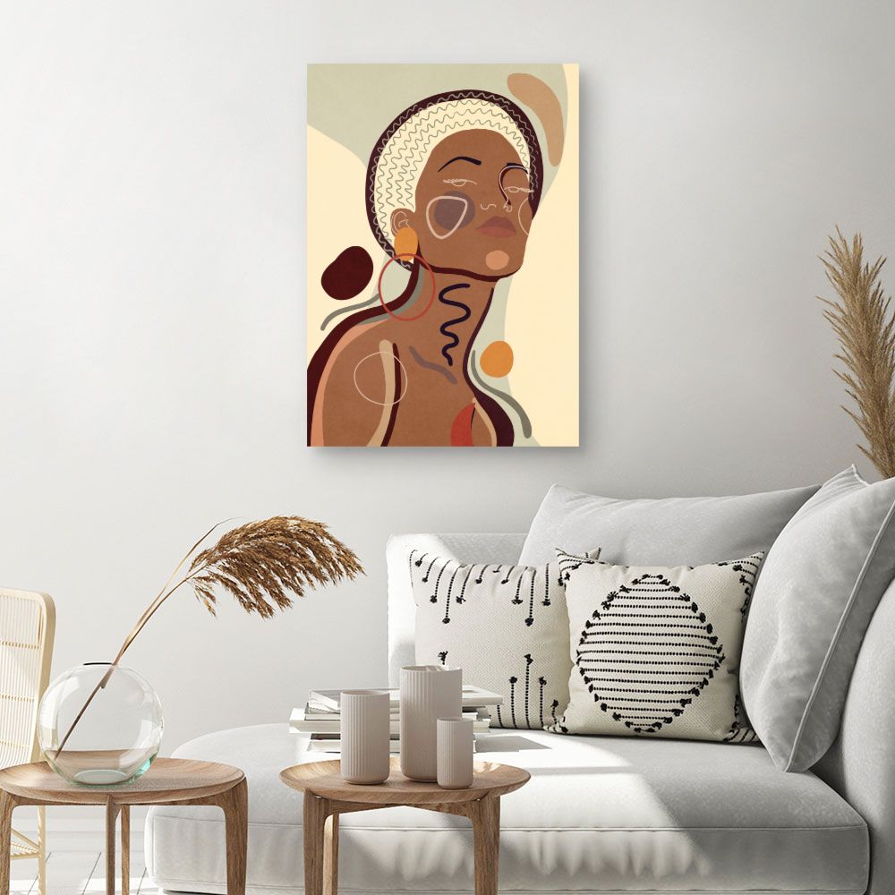 Tableau Portrait abstrait élégant