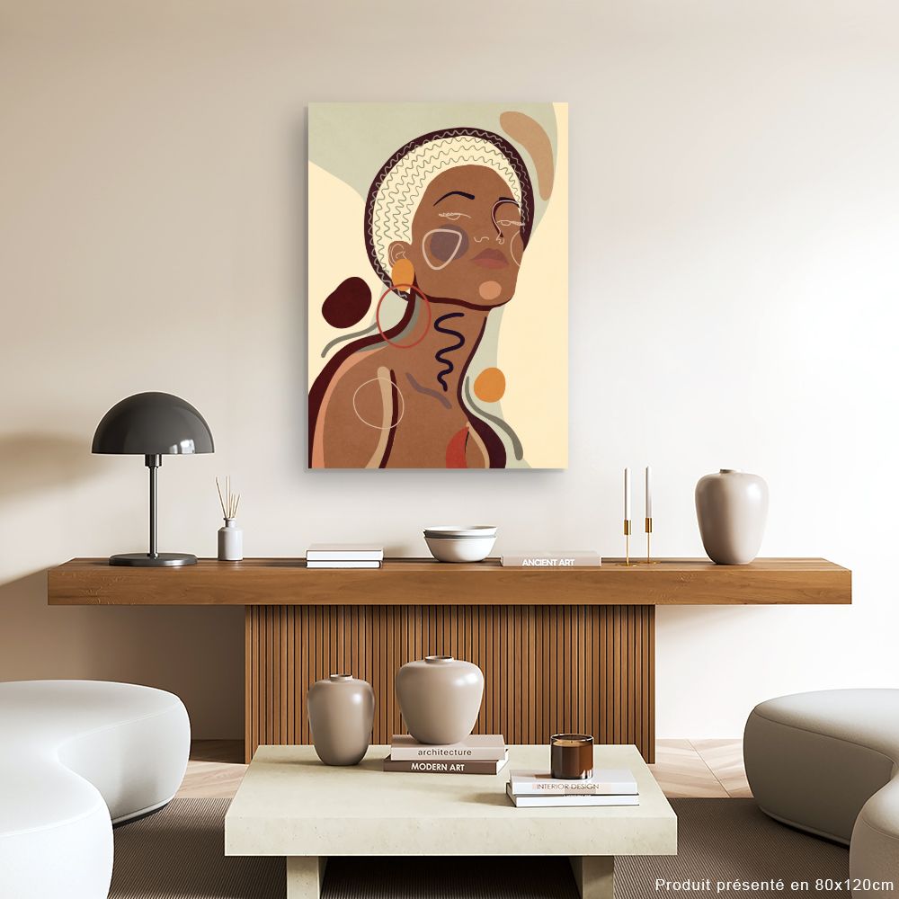 Tableau Portrait abstrait élégant