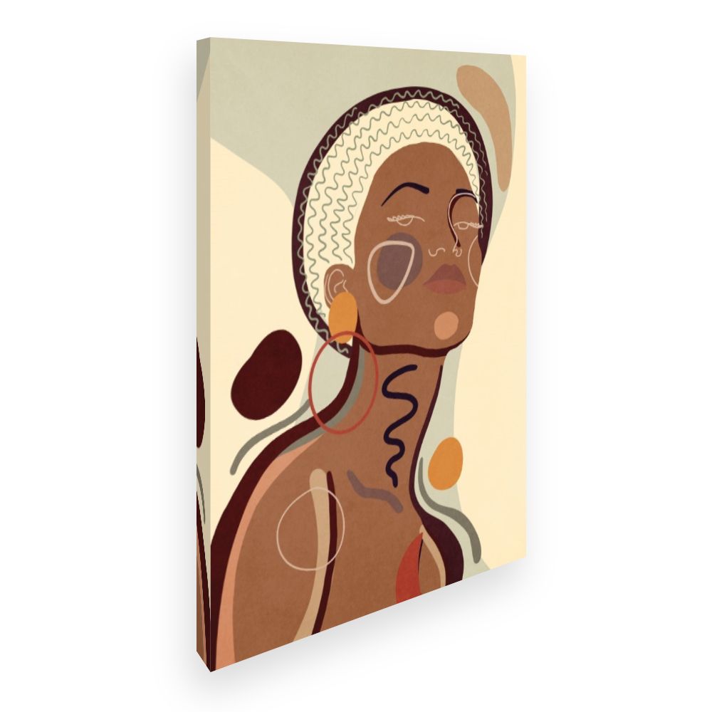Toile Portrait abstrait élégant