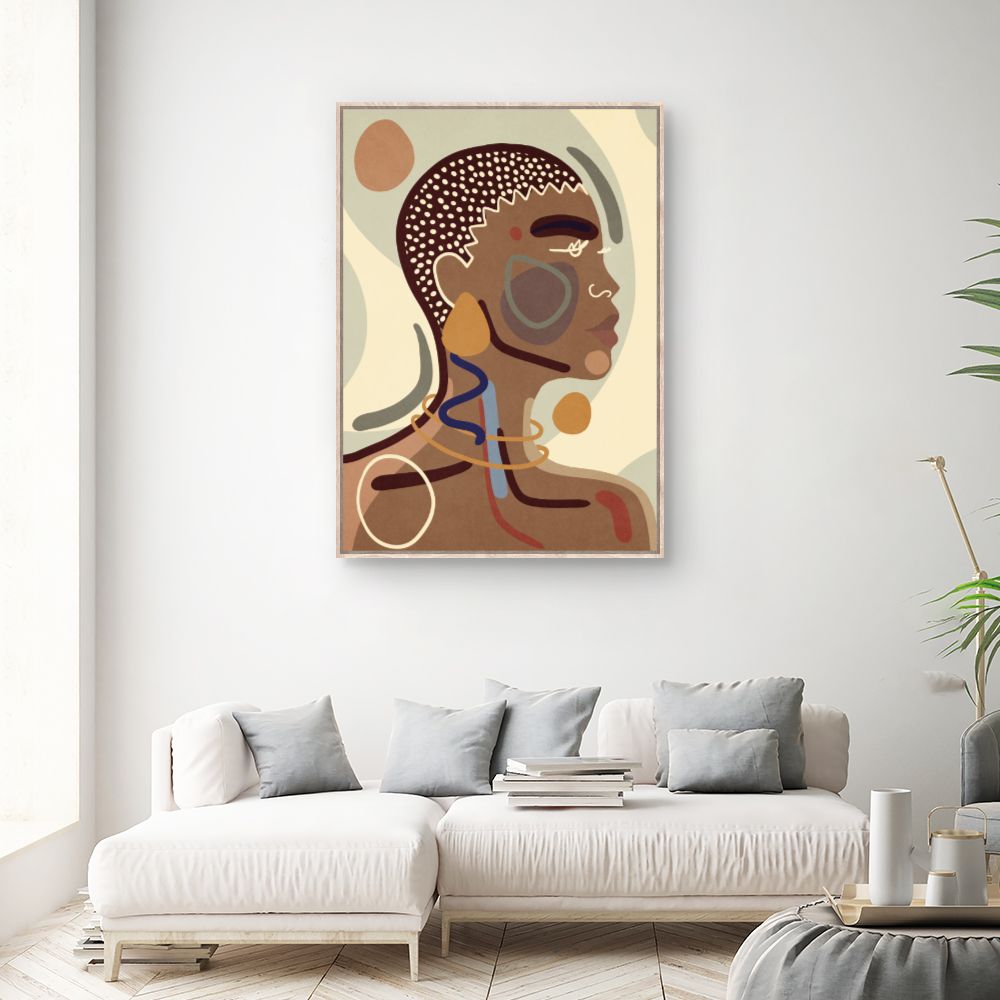 Tableau Portrait abstrait élégant