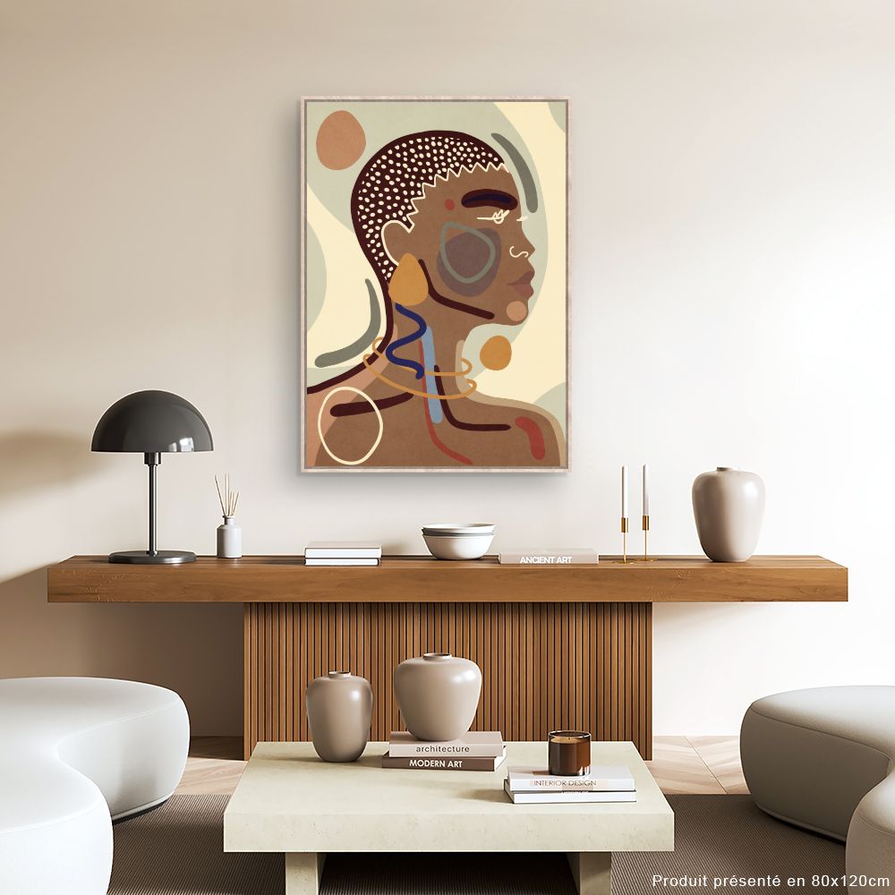 Tableau Portrait abstrait élégant