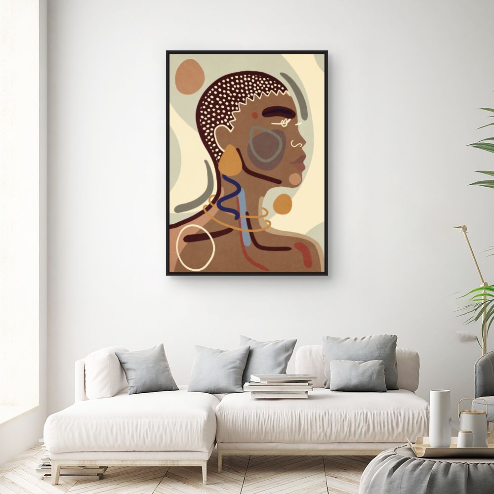 Tableau Portrait abstrait élégant