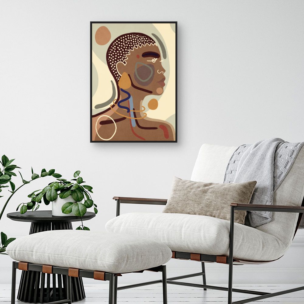 Tableau Portrait abstrait élégant