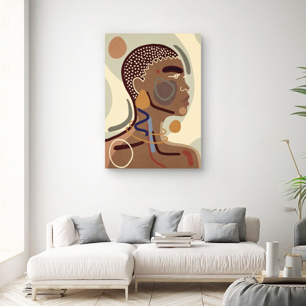 Tableau Portrait abstrait élégant