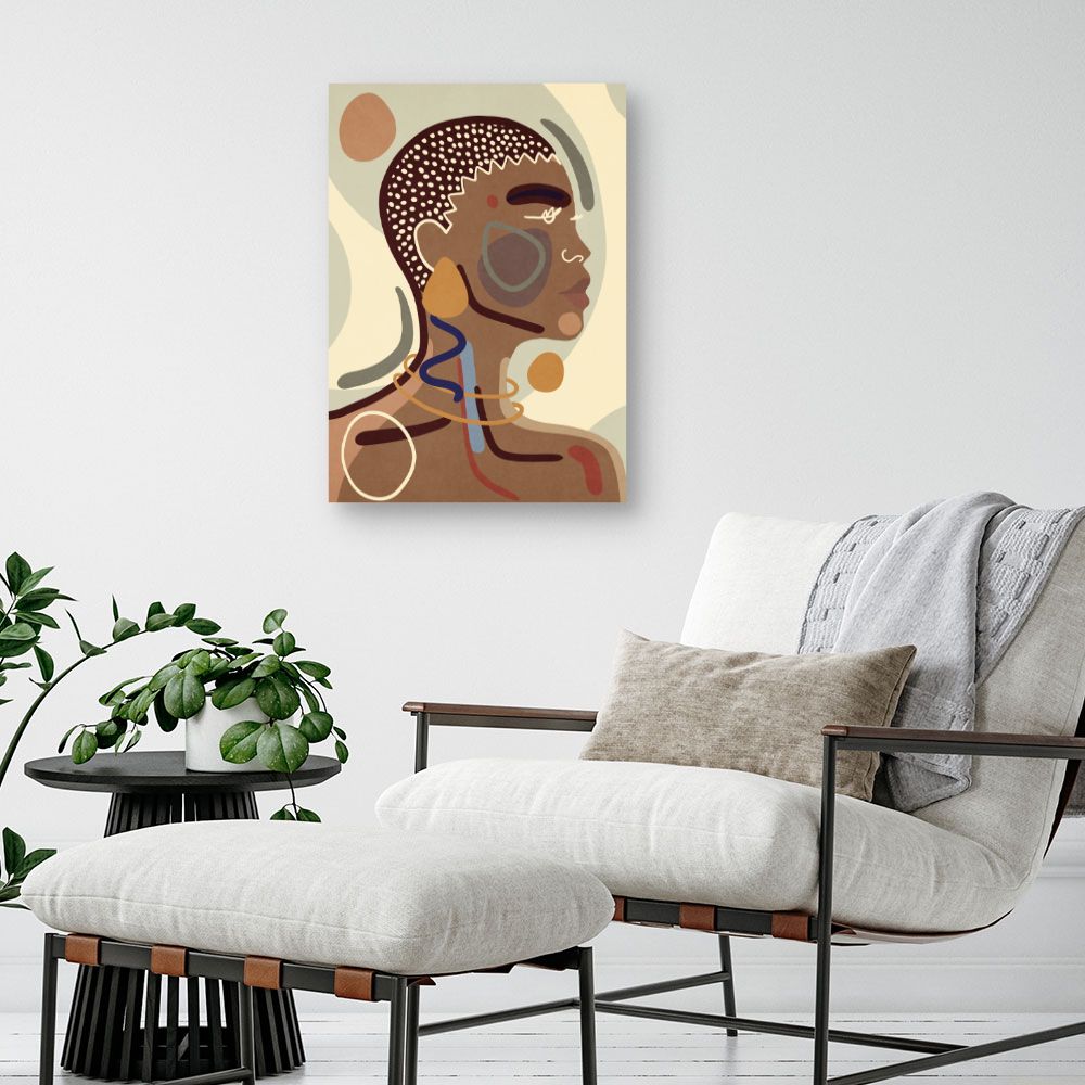 Tableau Portrait abstrait élégant