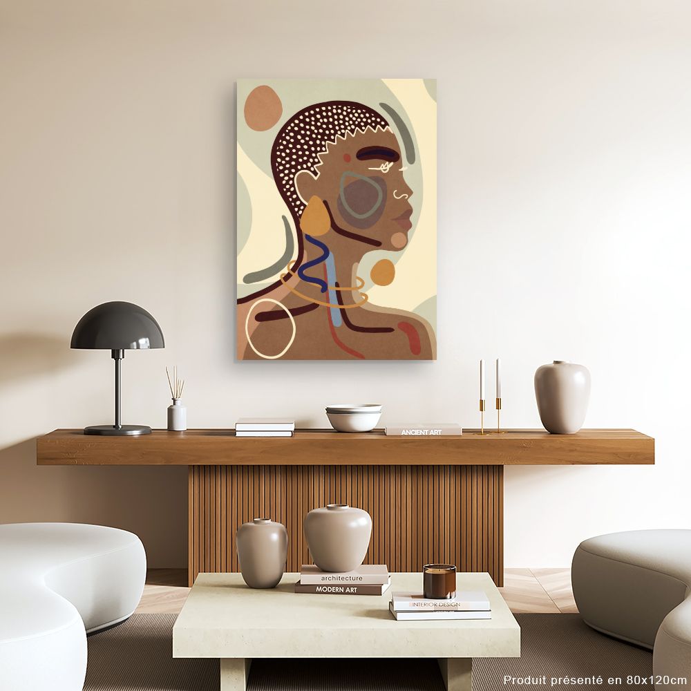 Tableau Portrait abstrait élégant