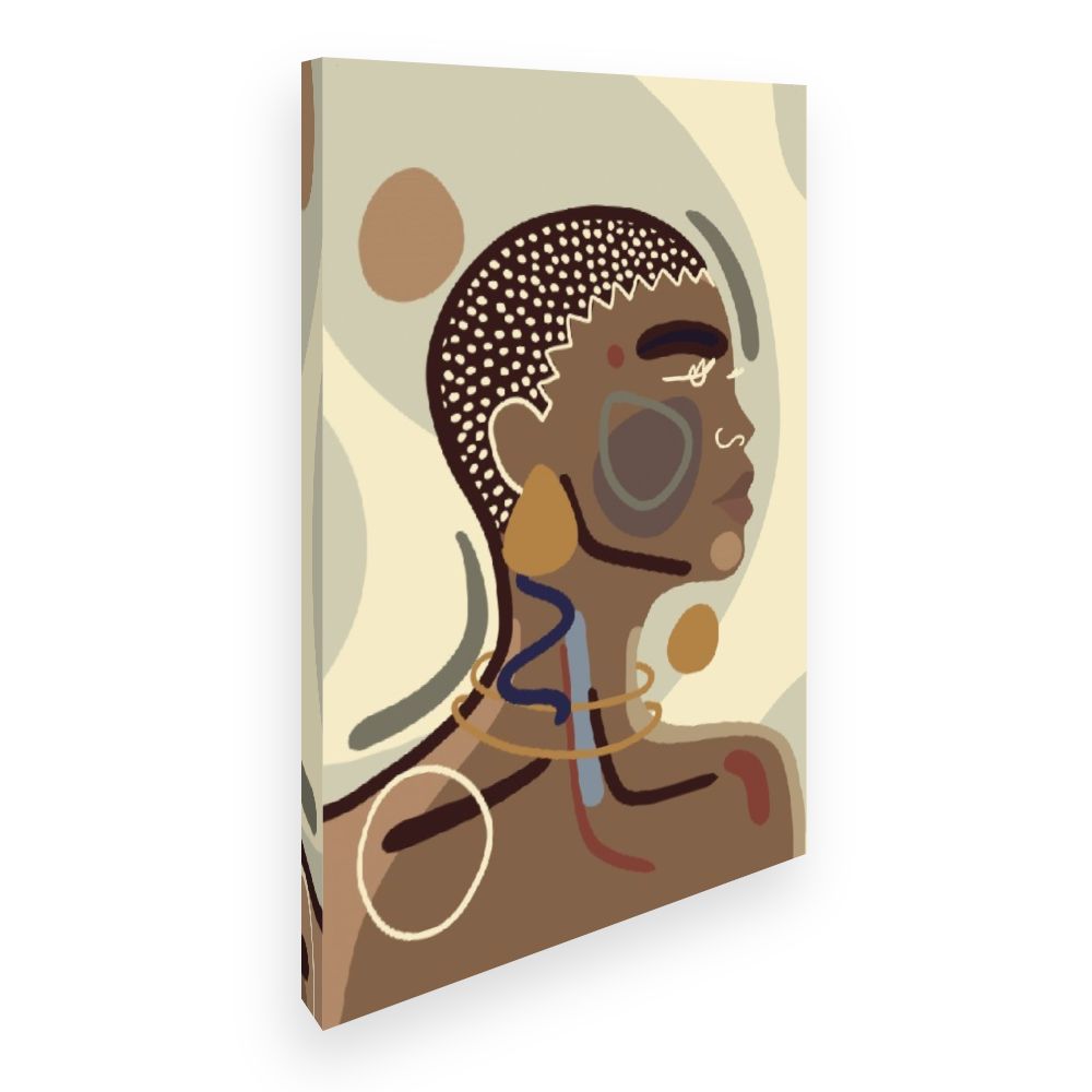 Toile Portrait abstrait élégant