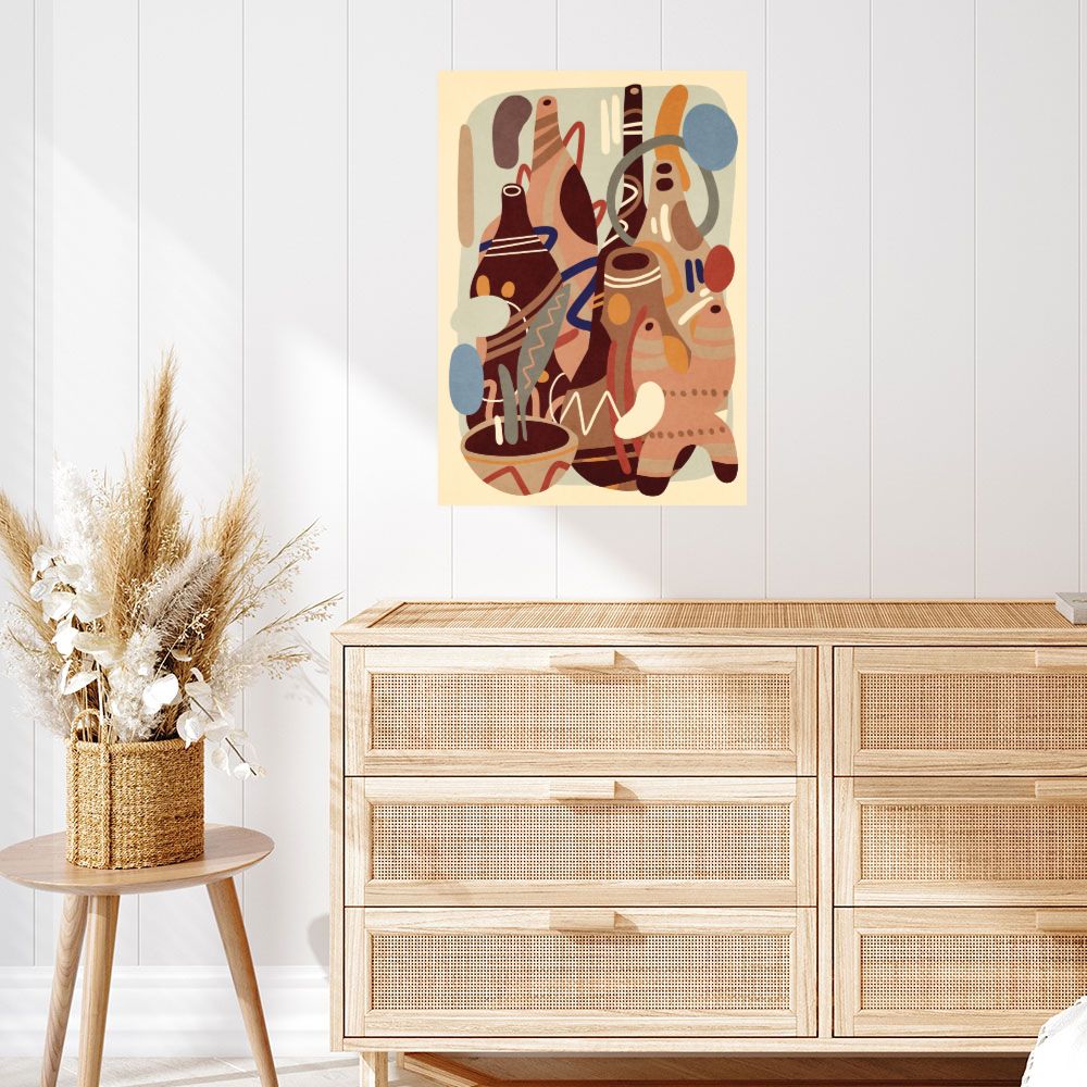 Affiche Formes organiques vivantes