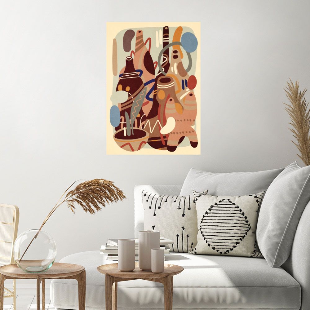 Affiche Formes organiques vivantes