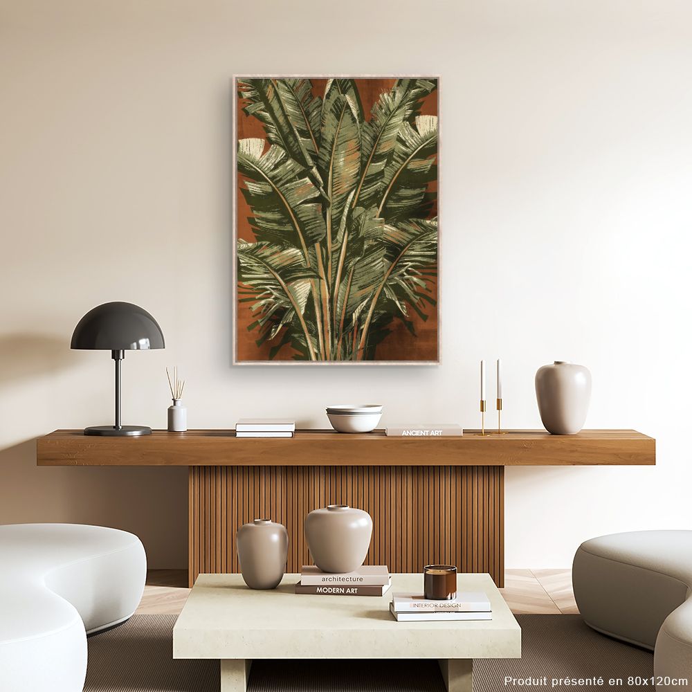 Tableau Feuillage exotique