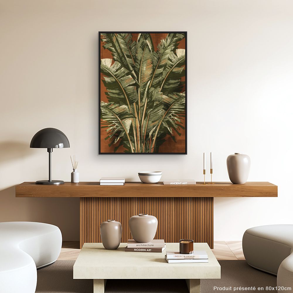 Tableau Feuillage exotique