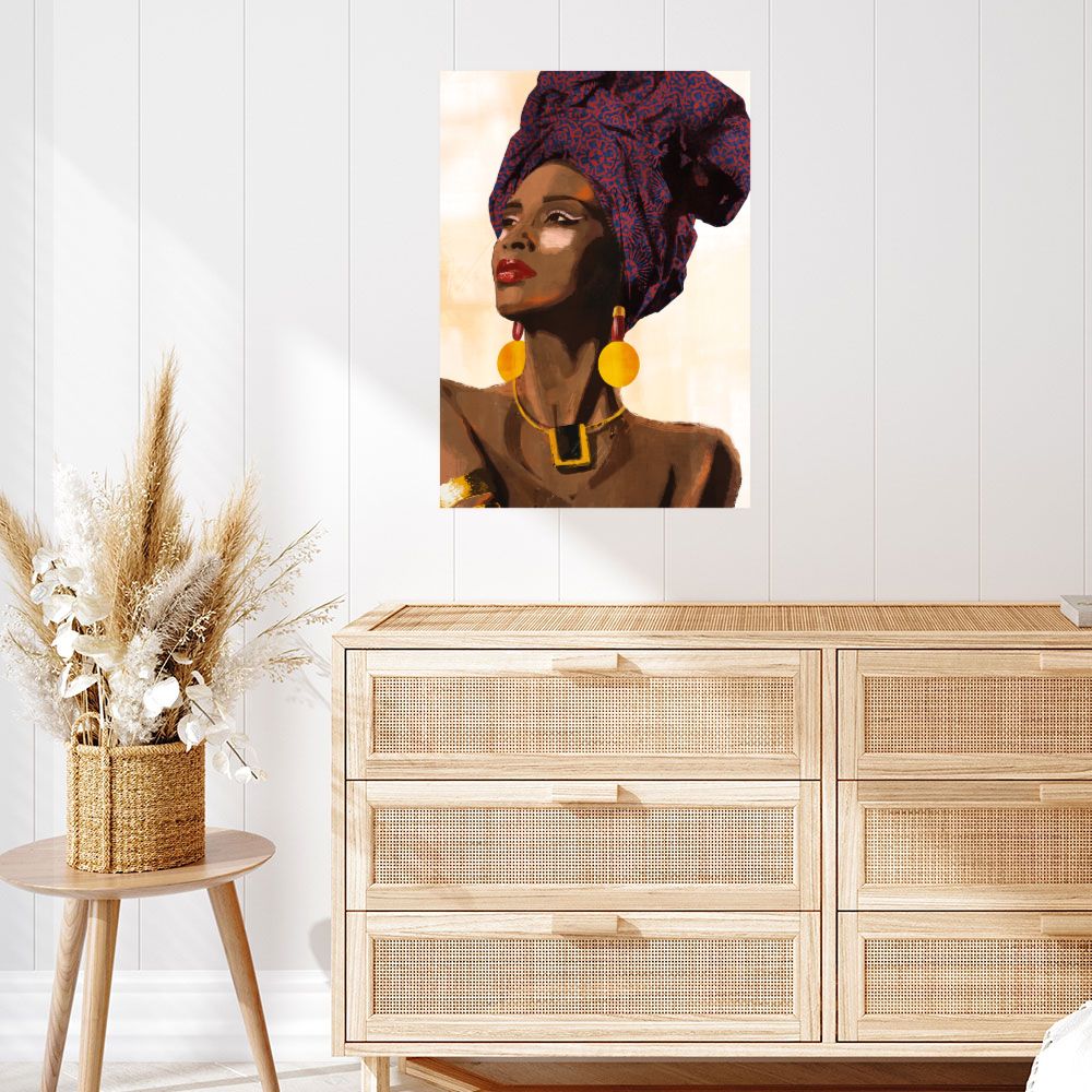 Affiche Beauté africaine élancée