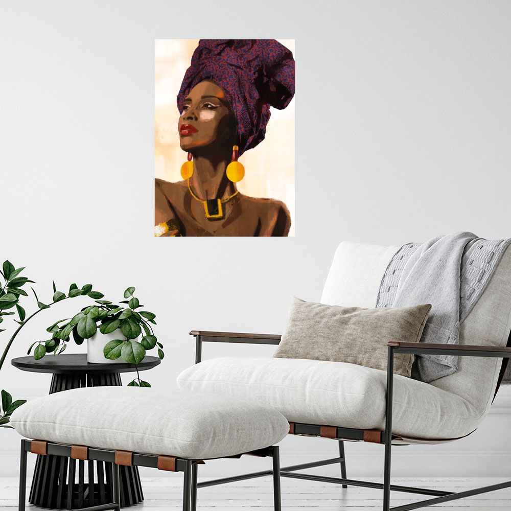 Affiche Beauté africaine élancée