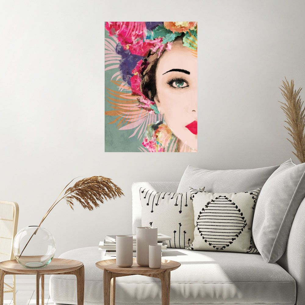 Affiche Éclat floral féminin