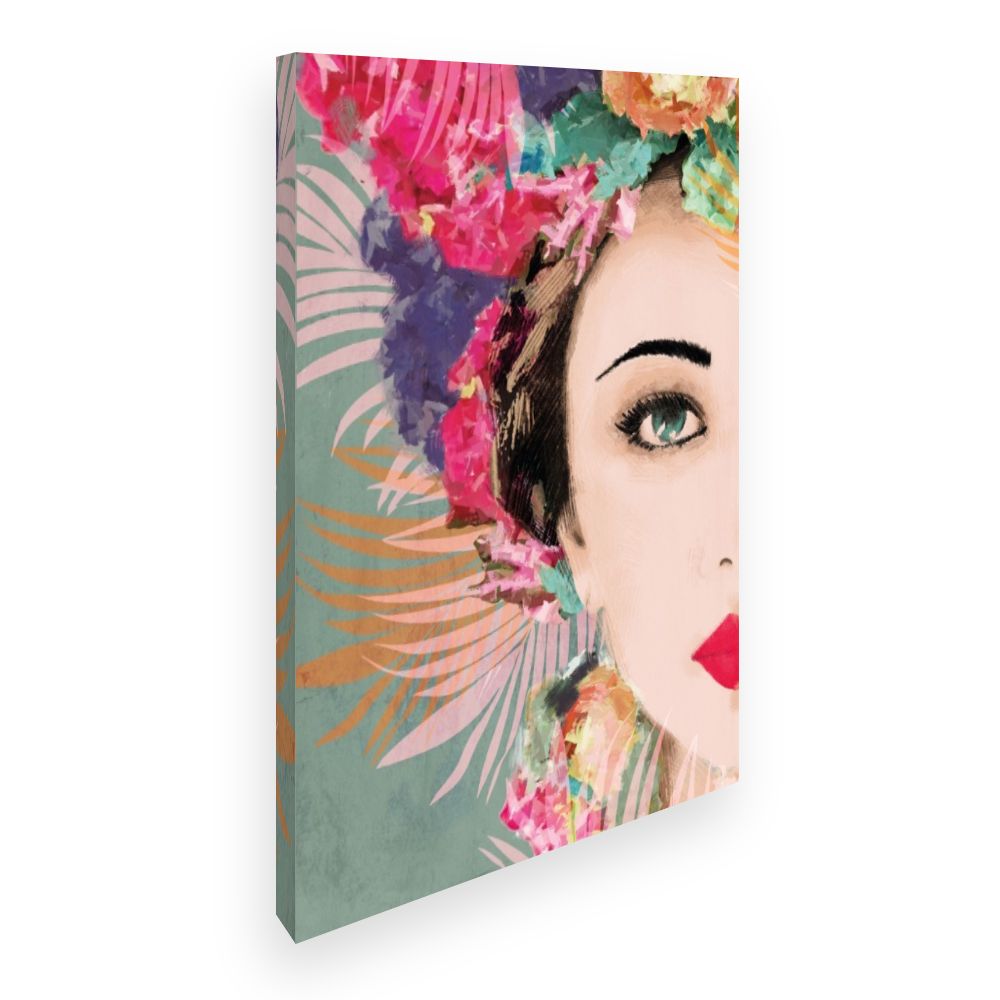 Toile Femme florale élégante