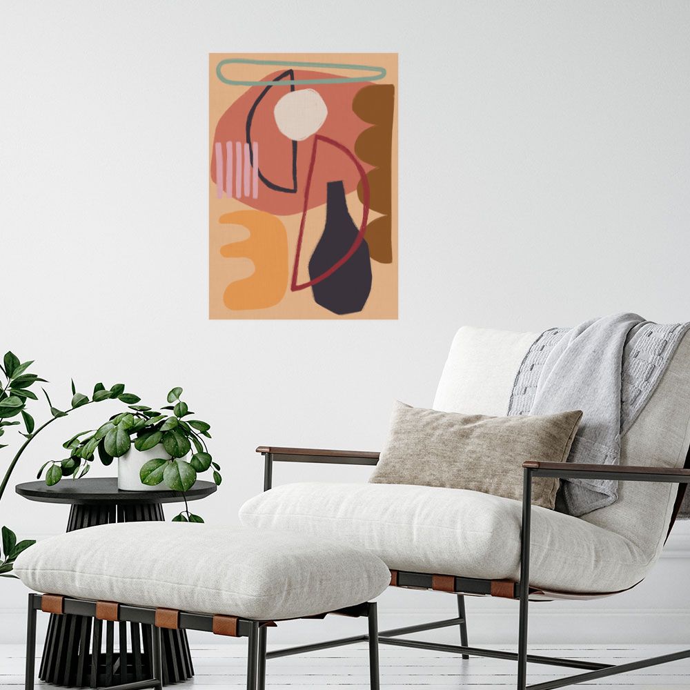 Affiche Formes abstraites vibrantes