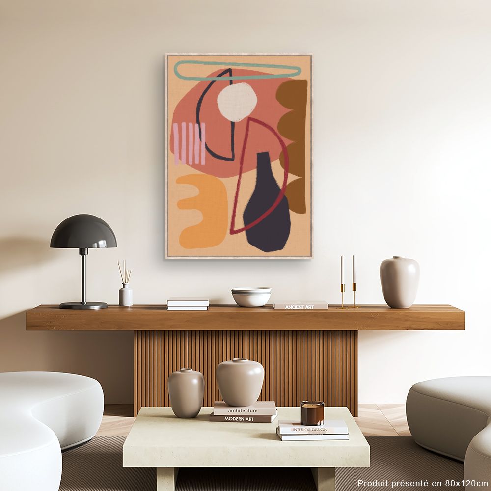 Tableau Formes abstraites colorées