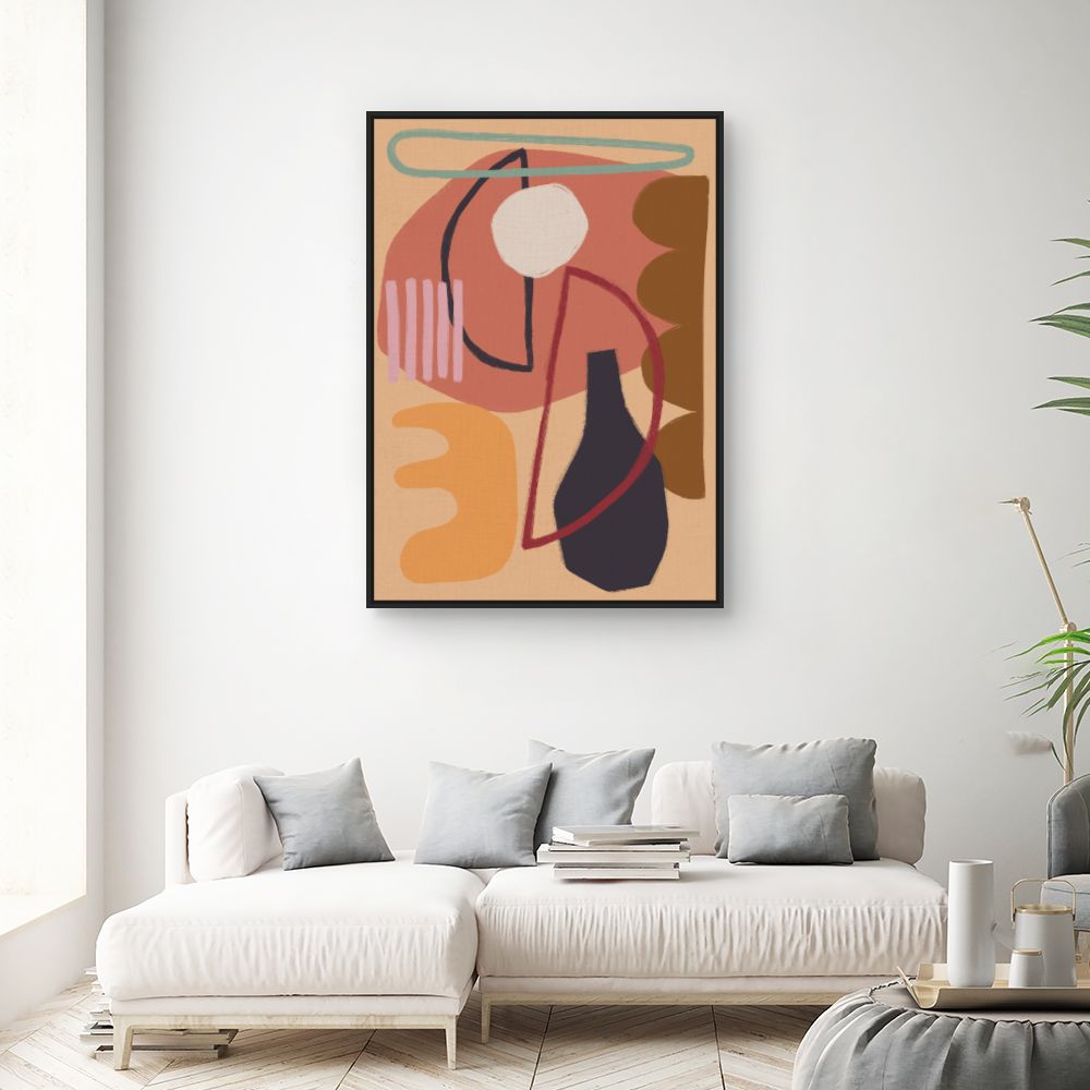 Tableau Formes abstraites colorées