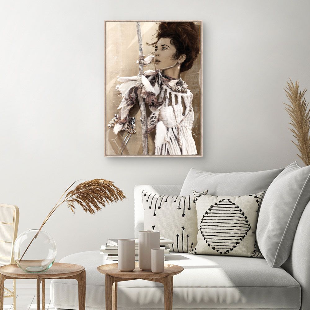 Tableau Portrait bohème chic
