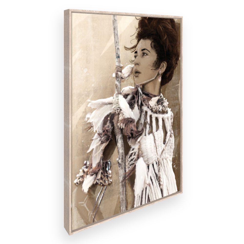 Toile Portrait bohème chic