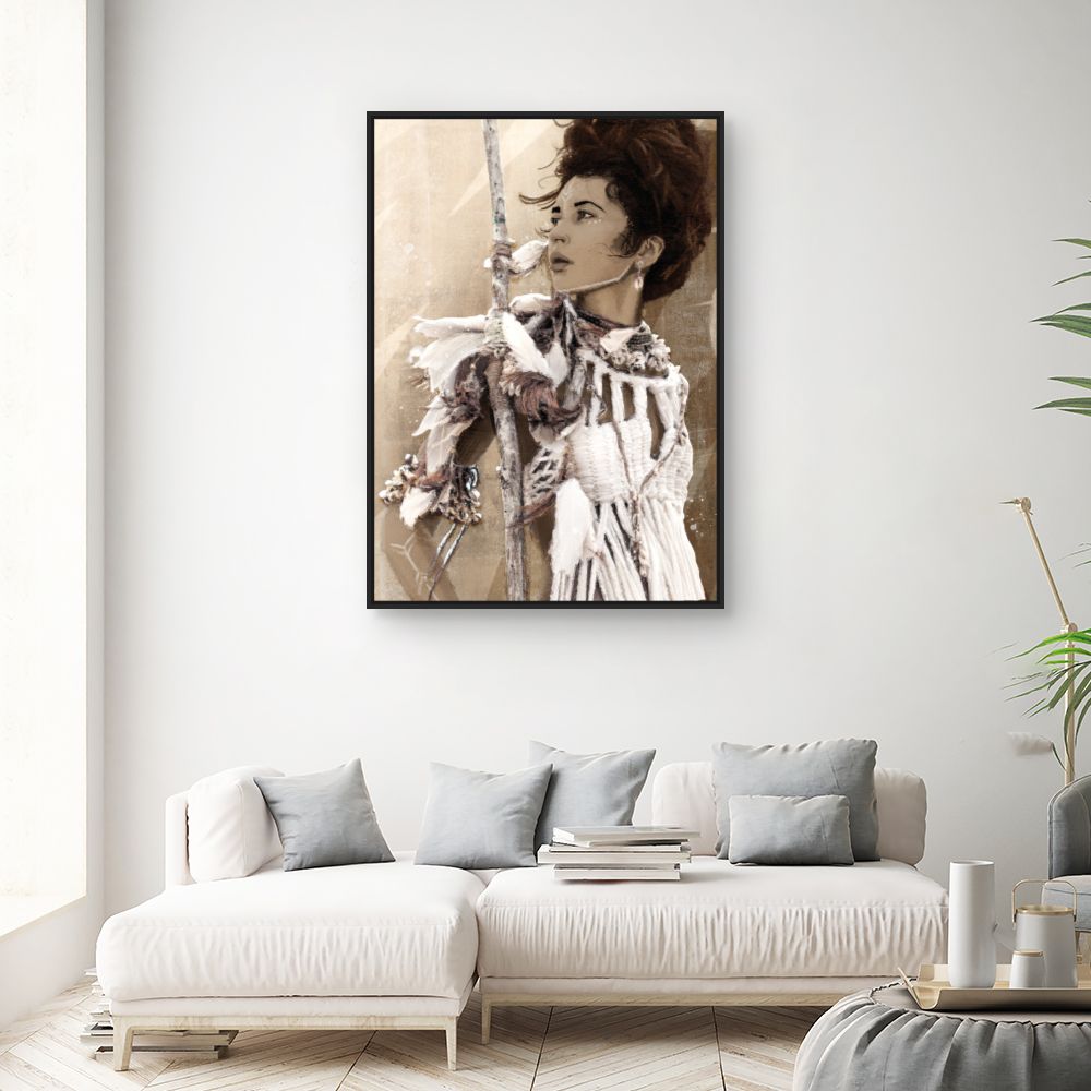 Tableau Portrait bohème chic