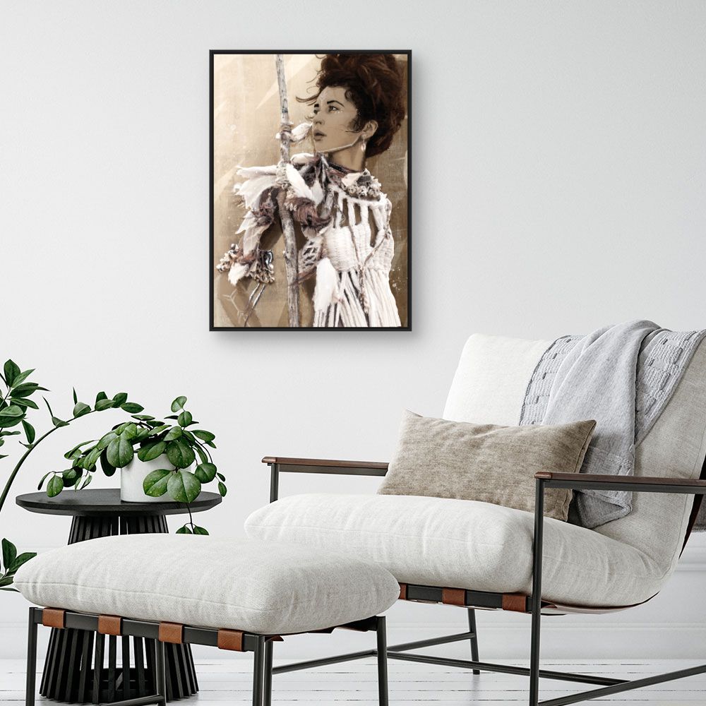 Tableau Portrait bohème chic