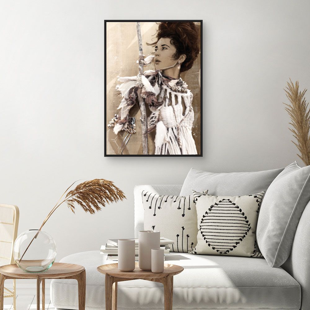 Tableau Portrait bohème chic