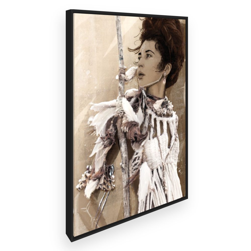 Toile Portrait bohème chic