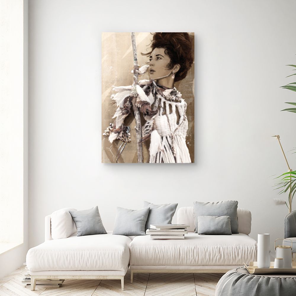 Tableau Portrait bohème chic