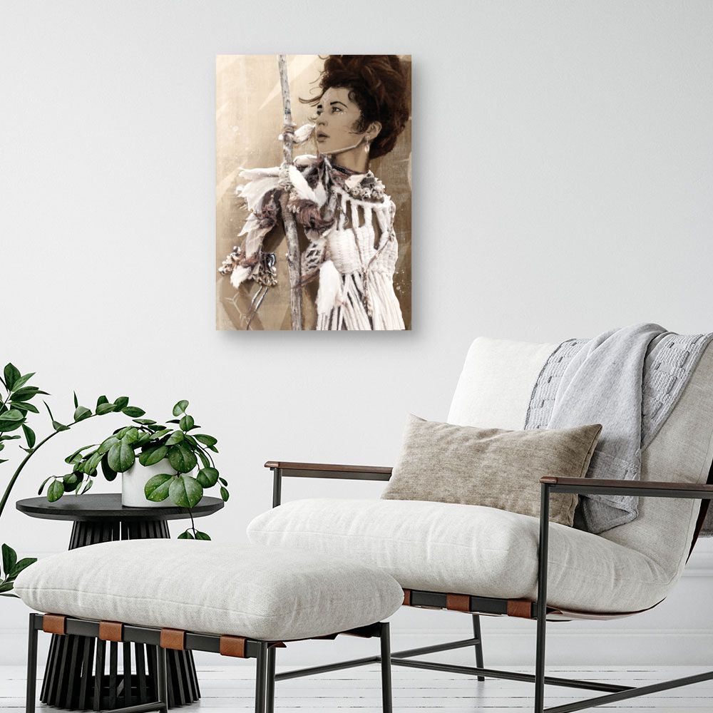 Tableau Portrait bohème chic