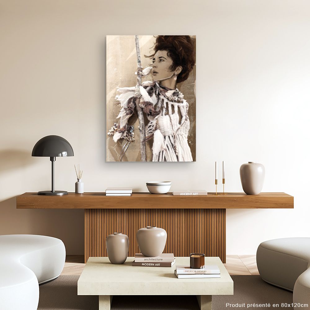 Tableau Portrait bohème chic