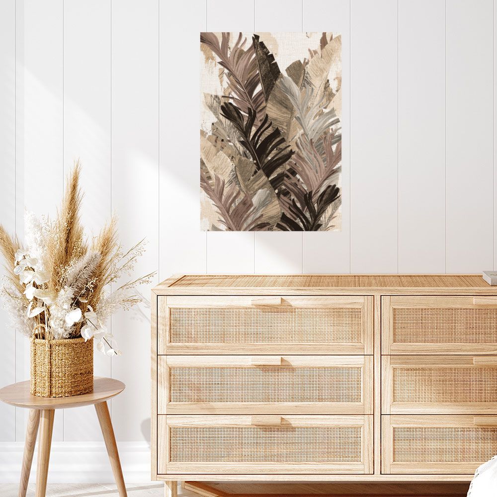 Affiche Feuilles tropicales élégantes