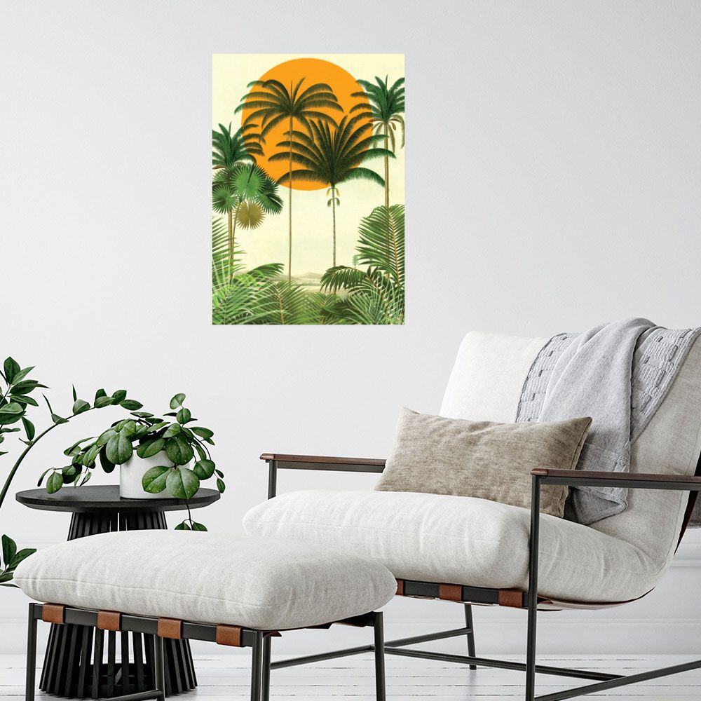 Affiche Palmiers tropicaux