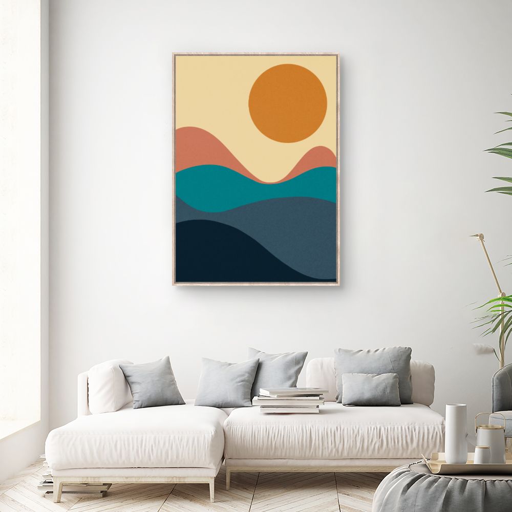 Tableau Paysage abstrait coloré