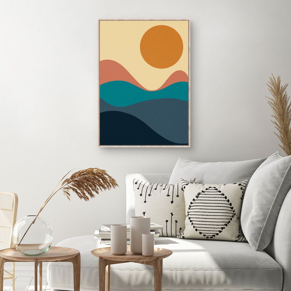 Tableau Paysage abstrait coloré