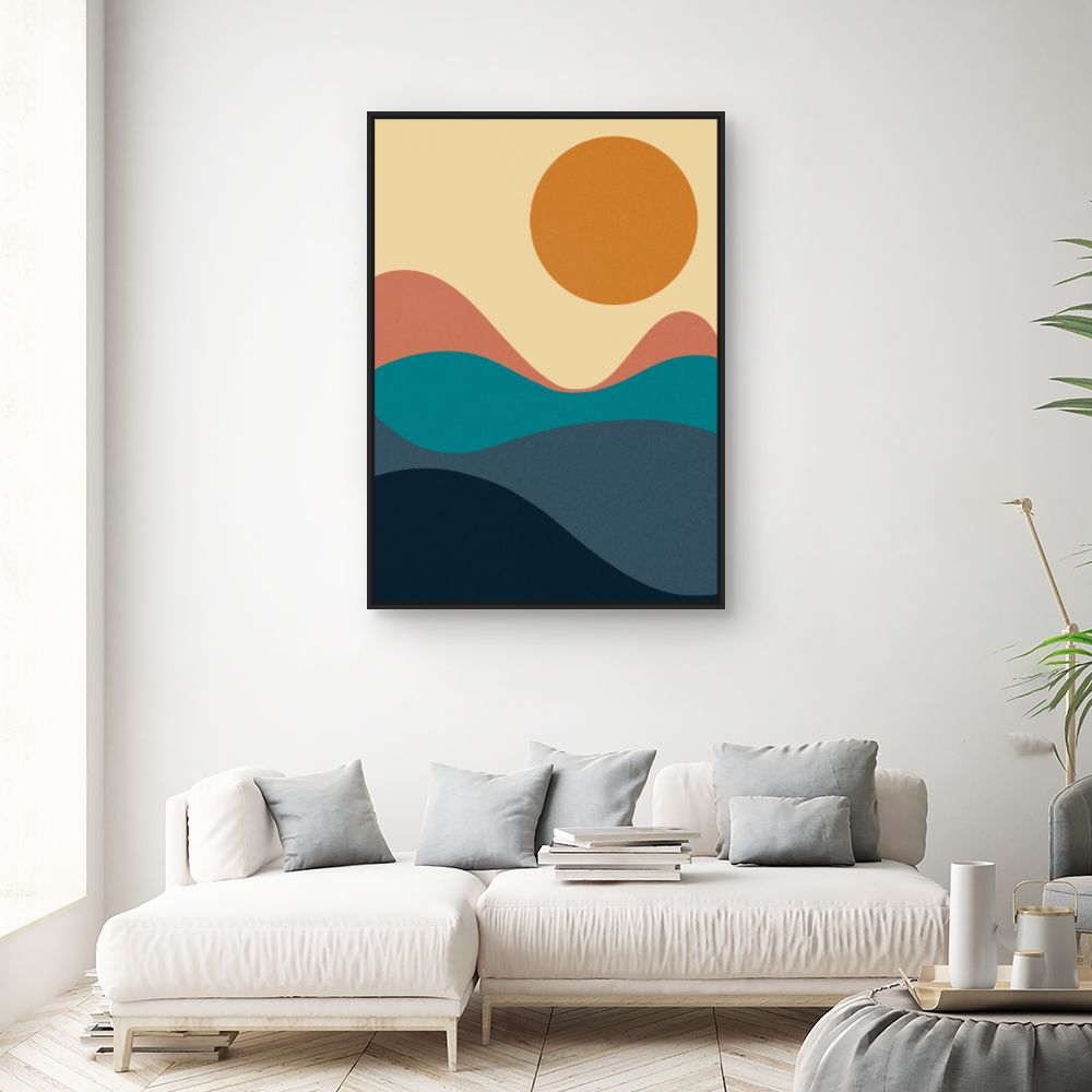 Tableau Paysage abstrait coloré