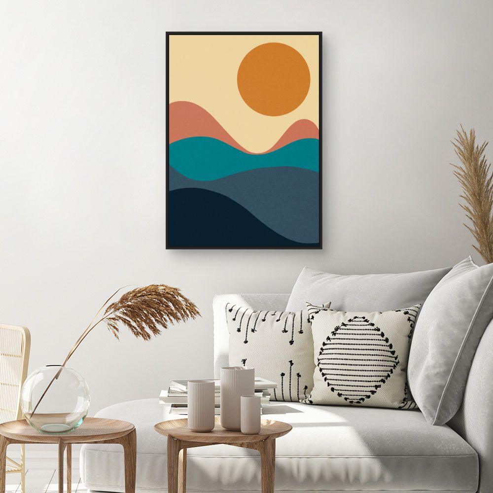 Tableau Paysage abstrait coloré