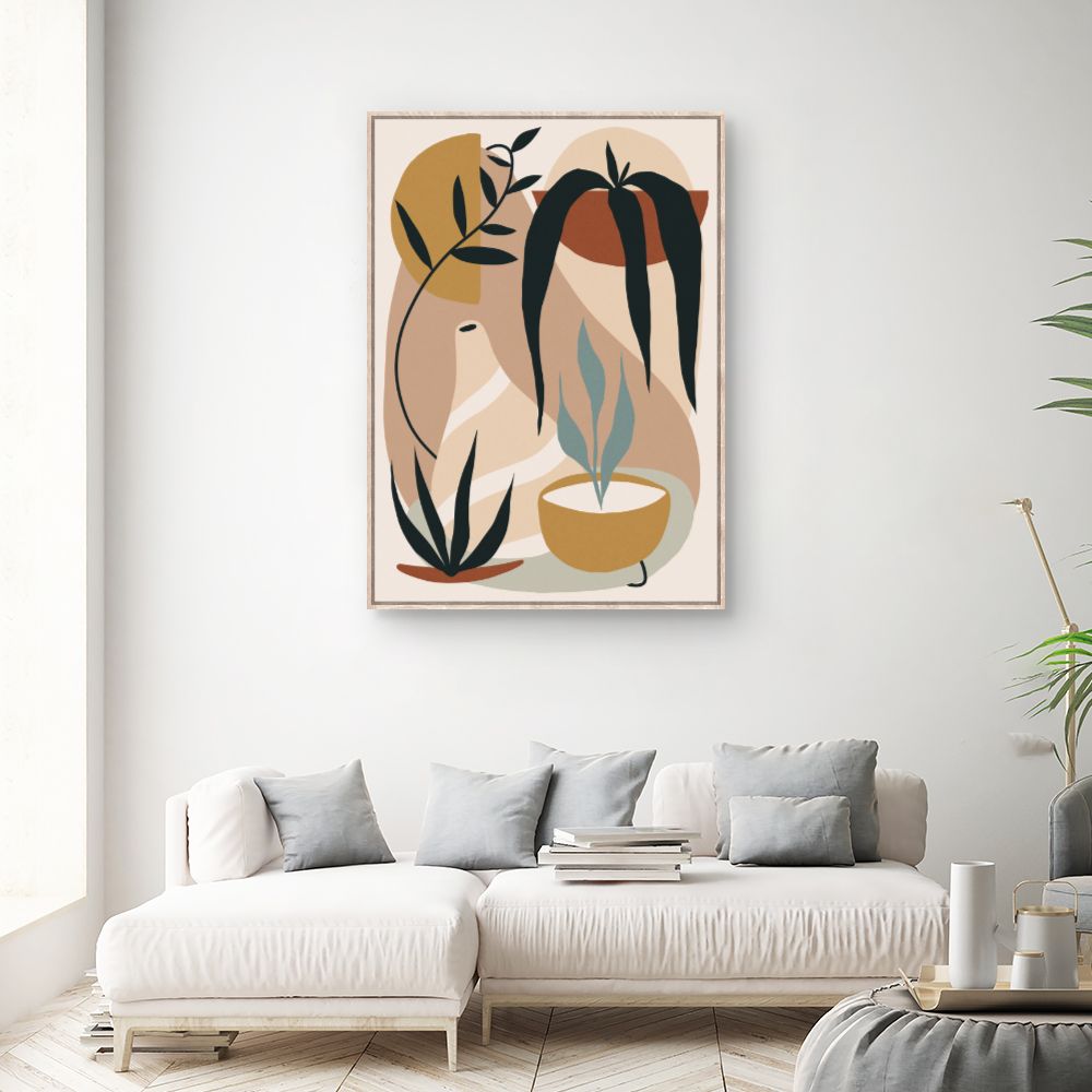 Tableau Plantes abstraites naturelles
