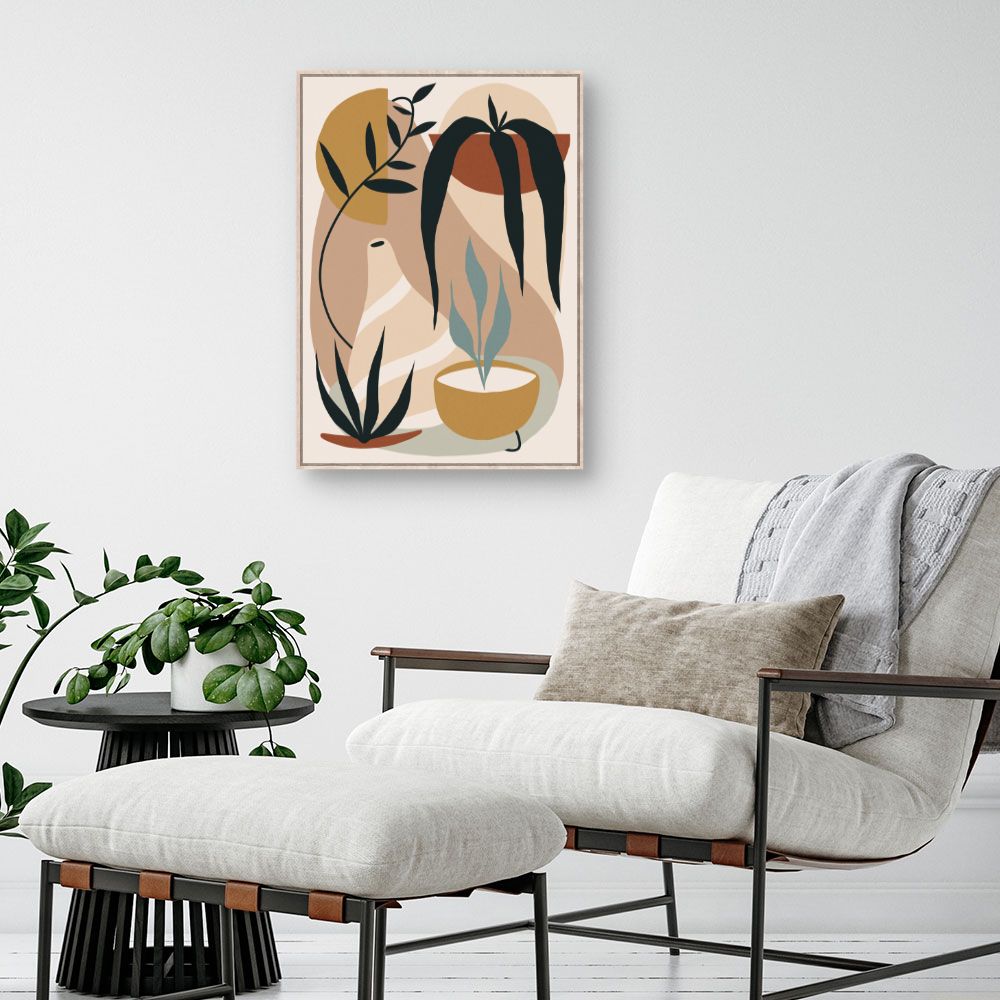 Tableau Plantes abstraites naturelles