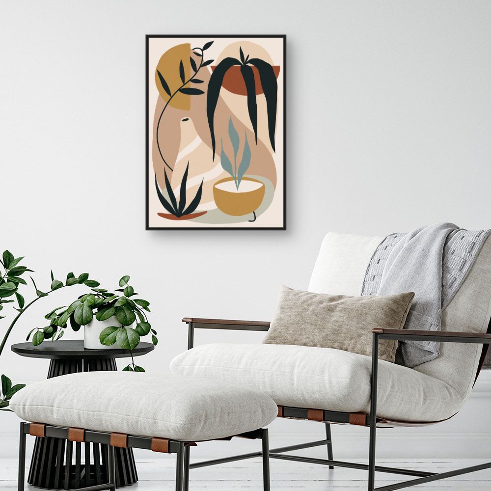 Tableau Plantes abstraites naturelles