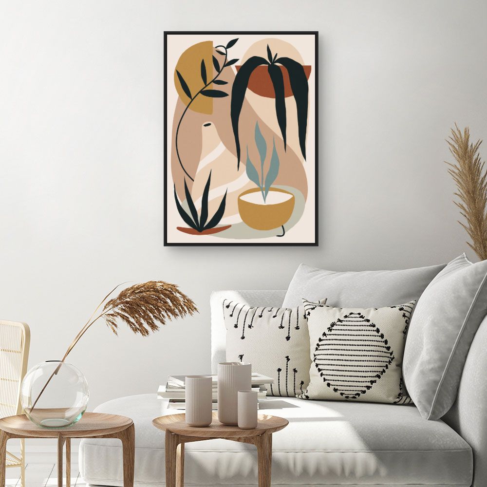 Tableau Plantes abstraites naturelles