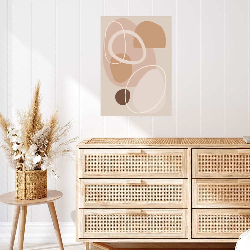 Affiche Formes douces abstraites