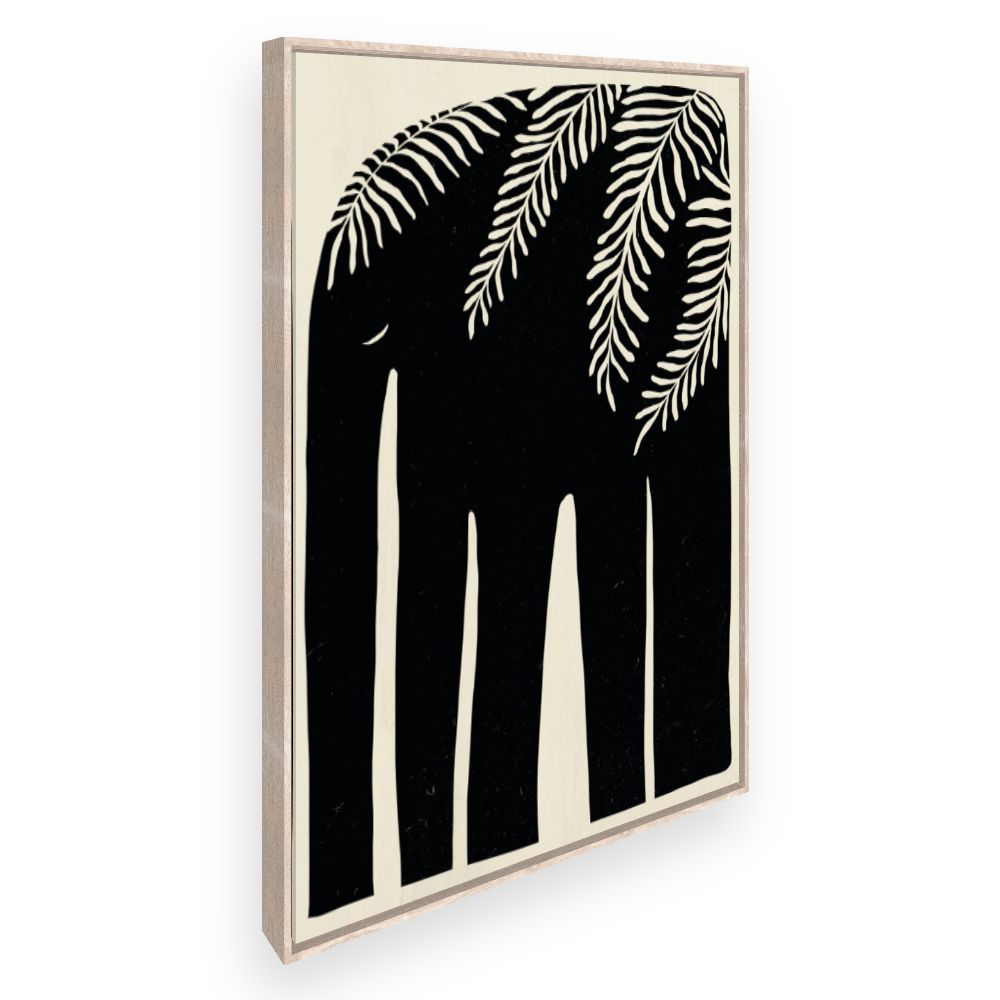 Toile Éléphant tropical
