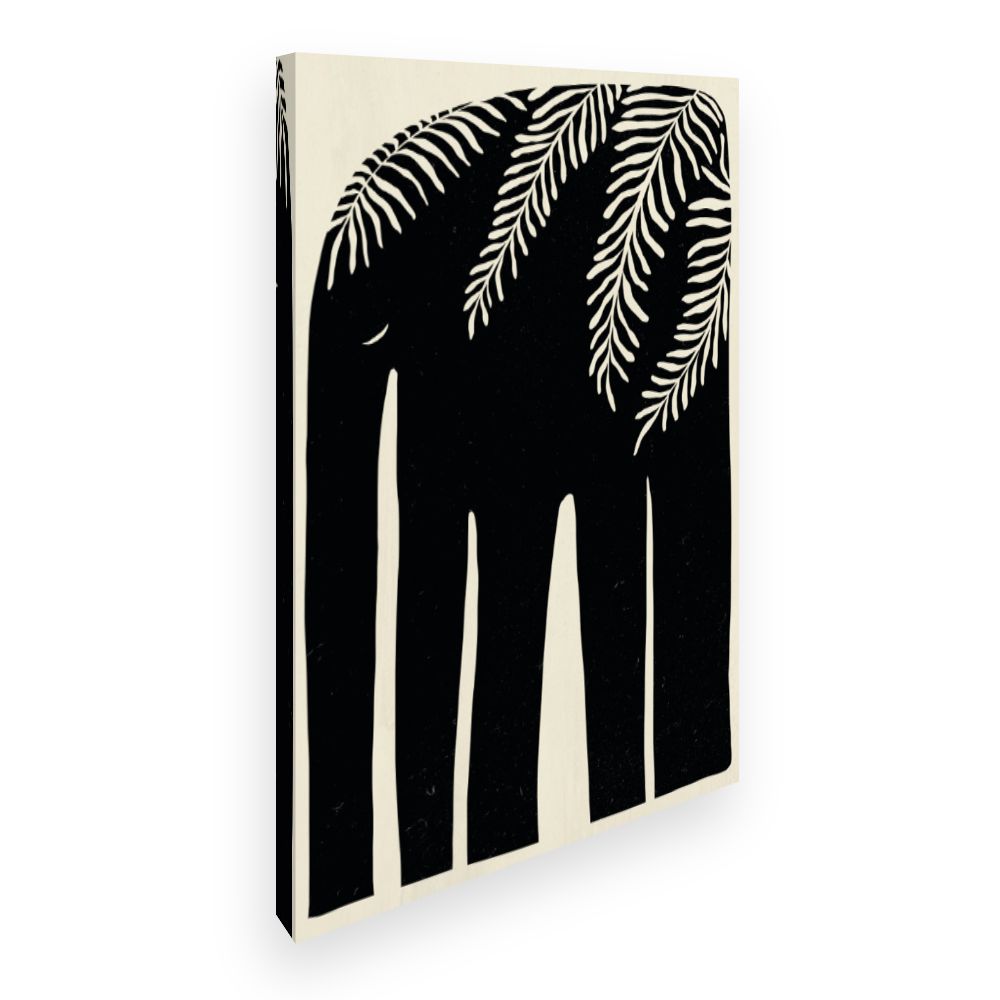 Toile Éléphant tropical